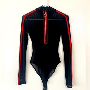 Black Mesh Bodysuit